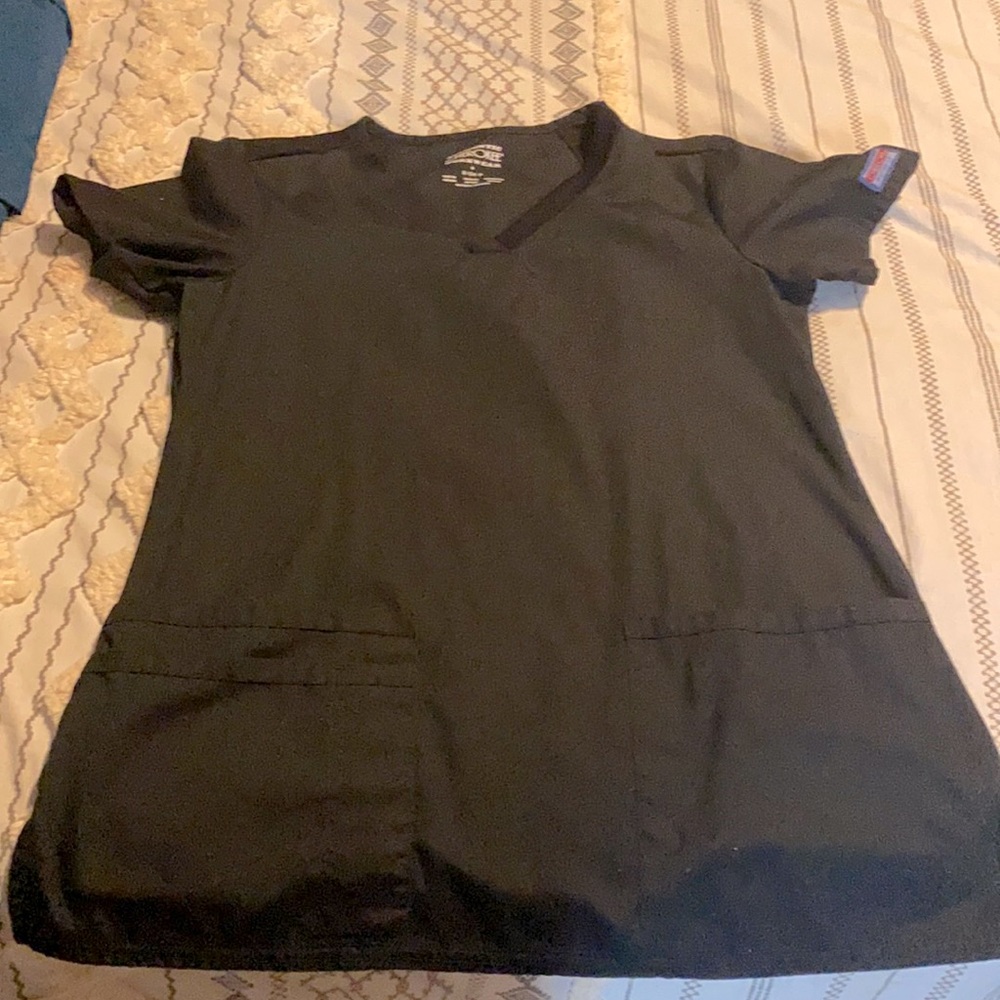 Stretchy, black, Sz S., Cherokee scrub top